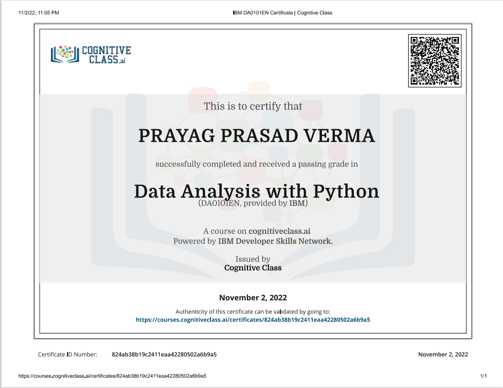 Data Analysis With Python