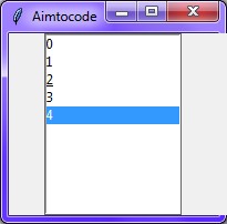 python tk Listbox